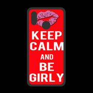 Coque  Huawei P20 Lite PREMIUM Keep calm Girly Rouge