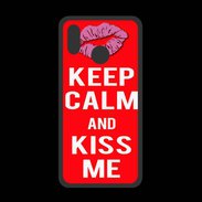 Coque  Huawei P20 Lite PREMIUM Keep Calm Kiss me Rouge