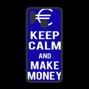 Coque  Huawei P20 Lite PREMIUM Keep Calm Make money Bleu