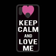 Coque  Huawei P20 Lite PREMIUM Keep Calm Love Noir