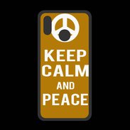 Coque  Huawei P20 Lite PREMIUM Keep Calm Peace Orange