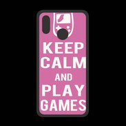 Coque  Huawei P20 Lite PREMIUM Keep Calm Play games Rose