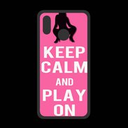 Coque  Huawei P20 Lite PREMIUM Keep Calm Play on Rose