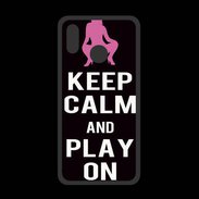 Coque  Huawei P20 Lite PREMIUM Keep Calm Play on Noir