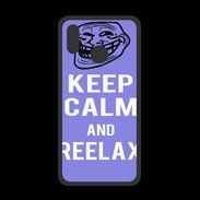 Coque  Huawei P20 Lite PREMIUM Keep Calm Reelax Bleu