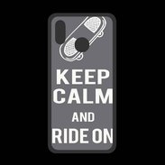 Coque  Huawei P20 Lite PREMIUM Keep Calm Ride on Gris