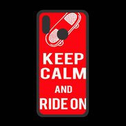 Coque  Huawei P20 Lite PREMIUM Keep Calm Ride on Rouge