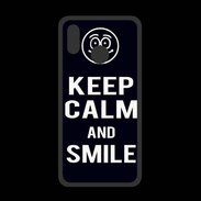Coque  Huawei P20 Lite PREMIUM Keep Calm Smile Noir