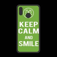 Coque  Huawei P20 Lite PREMIUM Keep Calm Smile Vert