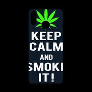 Coque  Huawei P20 Lite PREMIUM Keep Calm Smoke Noir
