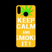 Coque  Huawei P20 Lite PREMIUM Keep Calm Smoke it Orange