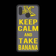 Coque  Huawei P20 Lite PREMIUM Keep Calm Take Banana Gris