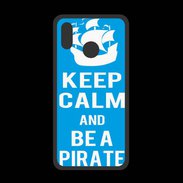 Coque  Huawei P20 Lite PREMIUM Keep Calm Be a Pirate Cyan