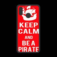 Coque  Huawei P20 Lite PREMIUM Keep Calm Be a Pirate Rouge