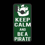 Coque  Huawei P20 Lite PREMIUM Keep Calm Be a Pirate Vert