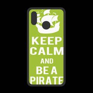 Coque  Huawei P20 Lite PREMIUM Keep Calm Be a Pirate Vert pomme
