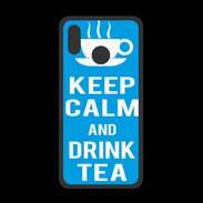 Coque  Huawei P20 Lite PREMIUM Keep Calm Drink Tea Cyan