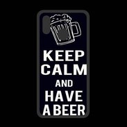 Coque  Huawei P20 Lite PREMIUM Keep Calm Have a beer Noir