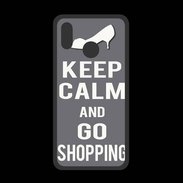Coque  Huawei P20 Lite PREMIUM Keep Calm go shopping Gris