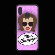 Coque  Huawei P20 Lite PREMIUM Miss Champagne Chatain