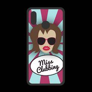 Coque  Huawei P20 Lite PREMIUM Miss Clubbing Chatain