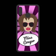 Coque  Huawei P20 Lite PREMIUM Miss Cougar Chatain