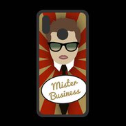 Coque  Huawei P20 Lite PREMIUM Mister Business Chatain