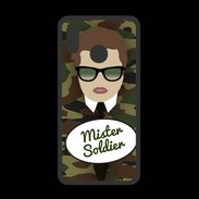 Coque  Huawei P20 Lite PREMIUM Mister Soldier Chatain