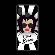 Coque  Huawei P20 Lite PREMIUM Miss Corse Brune