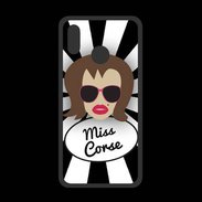 Coque  Huawei P20 Lite PREMIUM Miss Corse Chatain