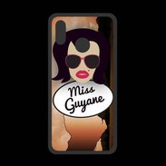 Coque  Huawei P20 Lite PREMIUM Miss Guyane Brune