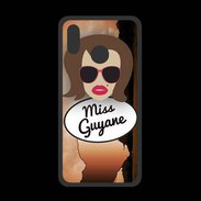 Coque  Huawei P20 Lite PREMIUM Miss Guyane Chatain
