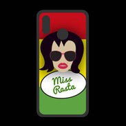 Coque  Huawei P20 Lite PREMIUM Miss Rasta Brune