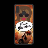 Coque  Huawei P20 Lite PREMIUM Miss Réunion Black