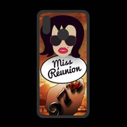 Coque  Huawei P20 Lite PREMIUM Miss Réunion Brune