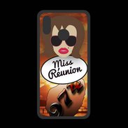 Coque  Huawei P20 Lite PREMIUM Miss Réunion Chatain