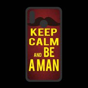 Coque  Huawei P20 Lite PREMIUM Keep Calm Be a Man Rouge