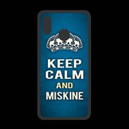 Coque  Huawei P20 Lite PREMIUM Keep Calm and Miskine Bleu