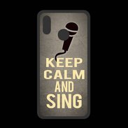 Coque  Huawei P20 Lite PREMIUM Keep Calm and Sing Gris