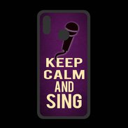 Coque  Huawei P20 Lite PREMIUM Keep Calm and Sing Violet