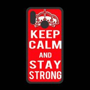 Coque  Huawei P20 Lite PREMIUM Keep Calm and Stay strong Rouge