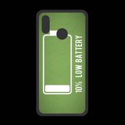 Coque  Huawei P20 Lite PREMIUM Low Battery vert ZG