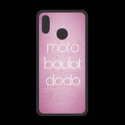 Coque  Huawei P20 Lite PREMIUM Moto Boulot Dodo rose ZG