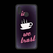 Coque  Huawei P20 Lite PREMIUM In Coffee We trust Rouge ZG