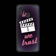Coque  Huawei P20 Lite PREMIUM In Ciné We Trust Rouge ZG