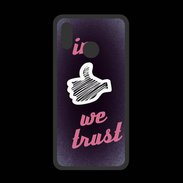 Coque  Huawei P20 Lite PREMIUM In Like We trust Rouge ZG