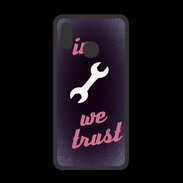 Coque  Huawei P20 Lite PREMIUM In Mecanic We trust Rouge ZG