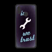 Coque  Huawei P20 Lite PREMIUM In Mecanic We trust Bleu ZG