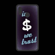 Coque  Huawei P20 Lite PREMIUM In Money We trust Bleu ZG
