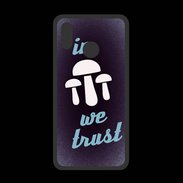 Coque  Huawei P20 Lite PREMIUM In Mushrooms We trust Bleu ZG